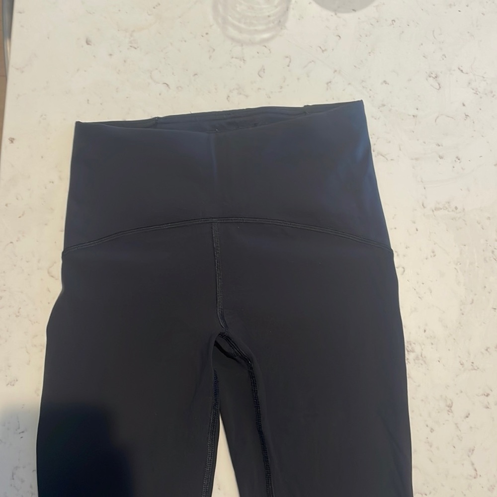 Lululemon reflective running leggings.